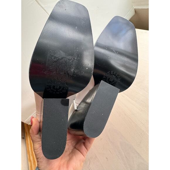 Stella McCartney white western sock stretch ankle BLOCK HEEL BOOTS  38/ US 8 - Picture 15 of 16